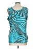 Travelsmith Teal Sleeveless Blouse Size L - photo 2