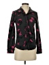 Simply Vera Vera Wang 100% Polyester Floral Black Blazer Size S - photo 1