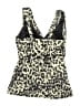 Lands' End Animal Print Ivory Swimsuit Top Size 10 - photo 2