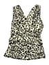 Lands' End Animal Print Ivory Swimsuit Top Size 10 - photo 1