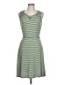 Max Studio Stripes Green Casual Dress Size L - photo 1