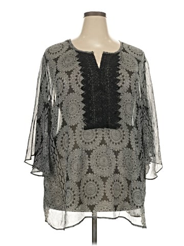 Maggie Barnes for Catherines 3/4 Sleeve Blouse (view 1)