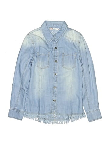 Miss Me Long Sleeve Button-Down Shirt (view 1)