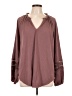 Torrid Burgundy Long Sleeve Blouse Size Lg Plus (0) - photo 1