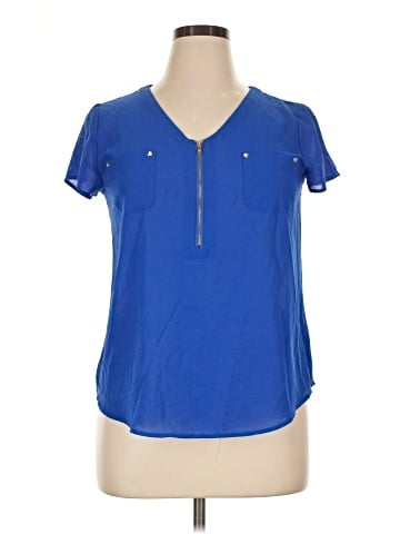 E&M Collection Short Sleeve Blouse (view 1)