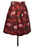 J.Crew 100% Silk Floral Red Silk Skirt Size 0 - photo 1