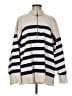 Free People Stripes Ivory Pullover Sweater Size M - photo 1
