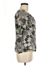 Covington 100% Polyester Silver Short Sleeve Blouse Size M - photo 4