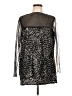 Marina Rinaldi Animal Print Black Long Sleeve Top Size 12 (M) - photo 1