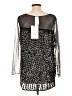 Marina Rinaldi Animal Print Black Long Sleeve Top Size 12 (M) - photo 2