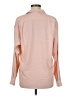 Henri Bendel 100% Silk Color Block Pink Long Sleeve Silk Top Size M - photo 2