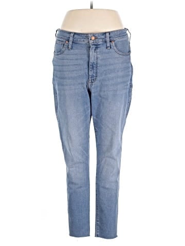 Madewell Curvy High-Rise Skinny Jeans in Ainsworth Wash: Raw-Hem Edition (view 1)