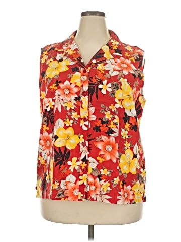 Erika Sleeveless Button-Down Shirt (view 1)