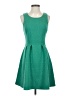 Blue Rain Solid Green Cocktail Dress Size S - photo 1