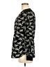Bellatrix 100% Polyester Animal Print Black Long Sleeve Blouse Size M - photo 5