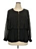 NY Collection 100% Polyester Black Long Sleeve Blouse Size 2X - photo 1