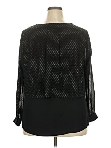 NY Collection Long Sleeve Blouse (view 2)