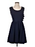 Francesca's Solid Blue Casual Dress Size S - photo 1