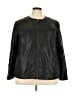 J.Jill 100% Polyester Solid Black Jacket Size 3X - photo 1