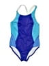 Lands' End Color Block Blue One Piece Swimsuit Size 2 (petite) - photo 1