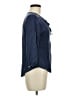 DR2 100% Rayon Solid Blue 3/4 Sleeve Blouse Size M - photo 4