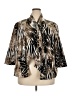 DressBarn Animal Print Brown Gold Blazer Size 18 - photo 1