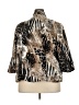 DressBarn Animal Print Brown Gold Blazer Size 18 - photo 2