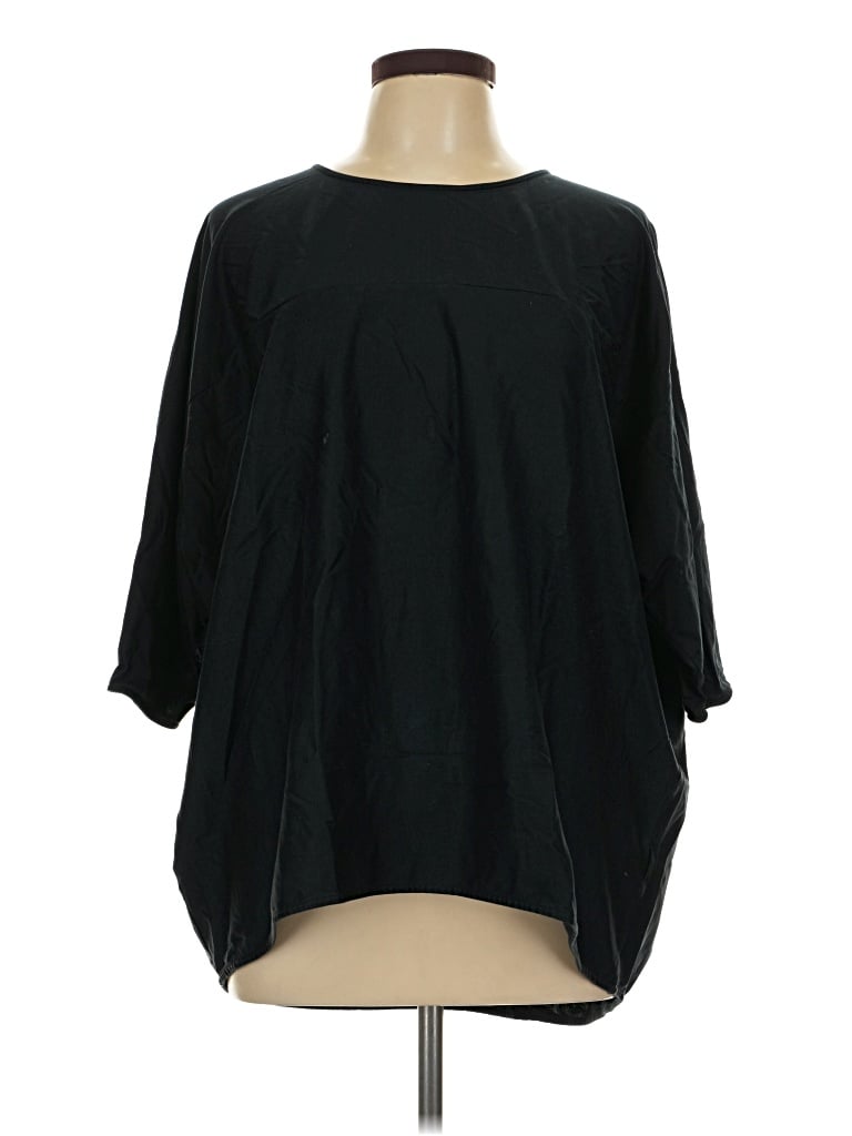 Pre-owned Cos 3/4 Sleeve T-shirt In Black