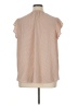 Adrianna Papell Tan Short Sleeve Blouse Size 1X - photo 2