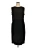 St. John 100% Wool Solid Black Cocktail Dress Size 16 - photo 1