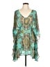 Echo Paisley Teal Casual Dress Size L - photo 1