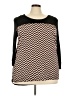 Espresso Chevron-herringbone Black 3/4 Sleeve Top Size 3X - photo 1