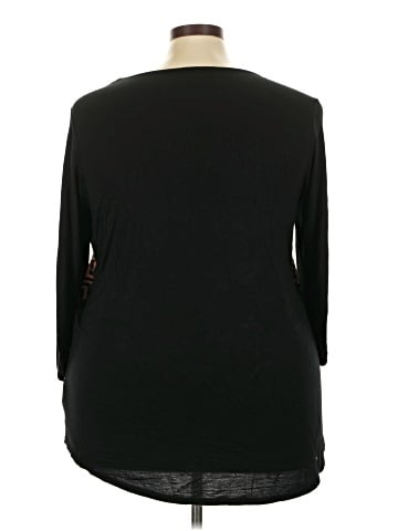 Espresso 3/4 Sleeve Top (view 2)