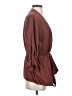 Sanctuary 100% Lyocell Brown Burgundy Blazer Size S - photo 4