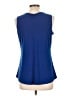 Susan Lawrence Blue Sleeveless Blouse Size L - photo 2