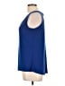 Susan Lawrence Blue Sleeveless Blouse Size L - photo 5