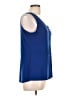 Susan Lawrence Blue Sleeveless Blouse Size L - photo 4