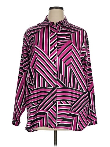 Karl Lagerfeld Paris Long Sleeve Blouse (view 1)