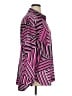 Karl Lagerfeld Paris 100% Polyester Chevron-herringbone Pink Long Sleeve Blouse Size XL - photo 4