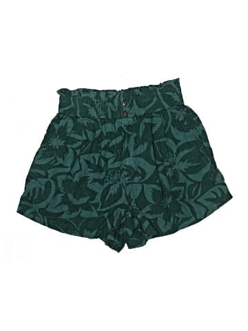 Madewell Linen-Blend Pull-On Paperbag Shorts in Tropicale Floral (view 1)