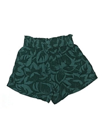 Madewell Linen-Blend Pull-On Paperbag Shorts in Tropicale Floral (view 2)