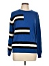 New York & Company 100% Acrylic Stripes Blue Pullover Sweater Size L - photo 1