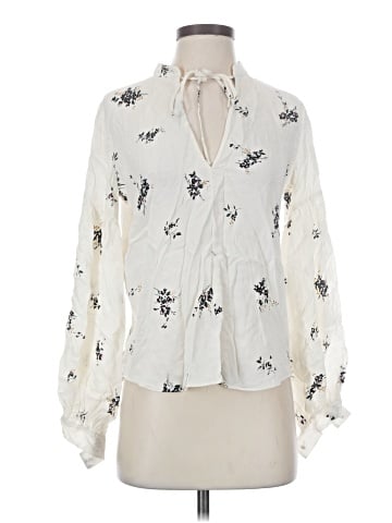 A.L.C. Long Sleeve Silk Top (view 1)