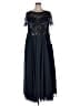Xscape 100% Polyester Blue Cocktail Dress Size 18 - photo 1