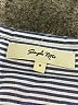 Simple Retro Stripes Blue Long Sleeve Button-Down Shirt Size S - photo 7