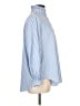 Tuckernuck 100% Polyester Stripes Blue Long Sleeve Blouse Size L - photo 4