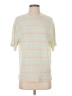 Pull&Bear Stripes Green Ivory Short Sleeve Top Size S - photo 1