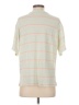 Pull&Bear Stripes Green Ivory Short Sleeve Top Size S - photo 2