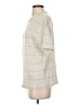 Pull&Bear Stripes Green Ivory Short Sleeve Top Size S - photo 5