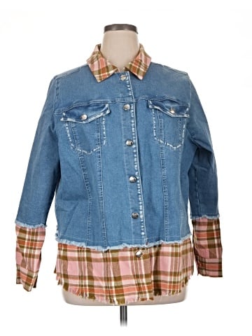 Women With Control Denim Jacket (view 1)